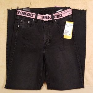 H&M Divided Black Booty Cut Distressed Jeans - 6